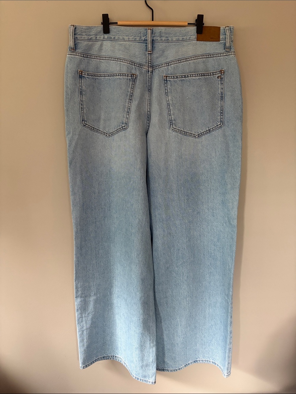 Madewell Superwide-Leg Jeans Size 32 Light Blue Wash Baggy Slouchy 90s Relaxed - Picture 3 of 13